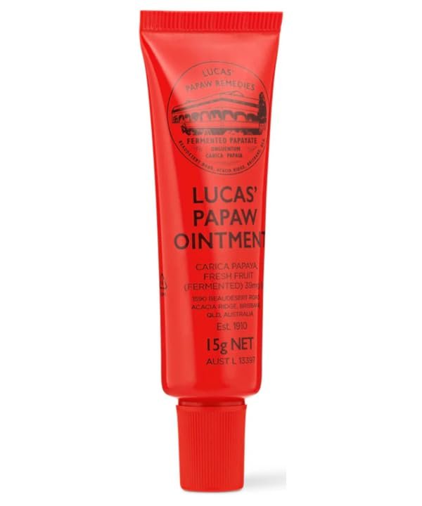 Lucas Papaw Ointment 15g Tube with Lip Applicator — Fermented Papaya Lip Balm for Dry, Chapped Lips, Purse-Size Skin Ointment, Made in Australia - görsel 3