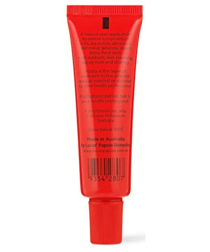 Lucas Papaw Ointment 15g Tube with Lip Applicator — Fermented Papaya Lip Balm for Dry, Chapped Lips, Purse-Size Skin Ointment, Made in Australia