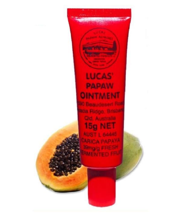 Lucas Papaw Ointment 15g Tube with Lip Applicator — Fermented Papaya Lip Balm for Dry, Chapped Lips, Purse-Size Skin Ointment, Made in Australia - görsel 9