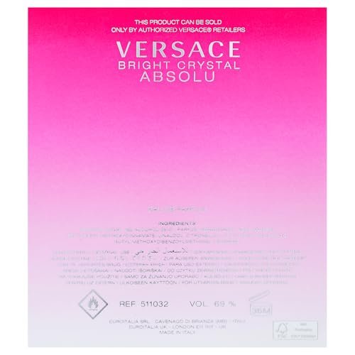 Versace Bright Crystal Absolu for Women Eau de Parfum Spray, 3.0 oz Avelisse