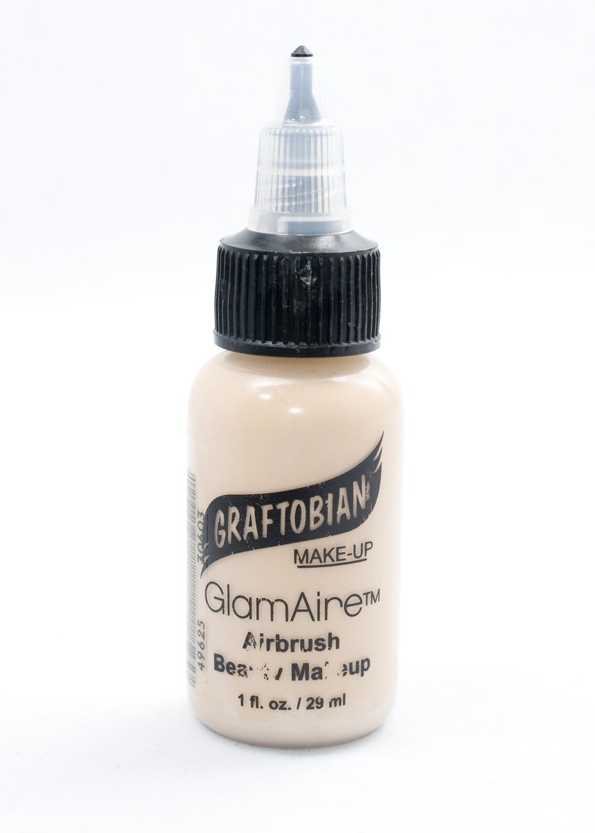 GlamAire Airbrush Makeup by Graftobian - High Definition Airbrush Foundation, Professional Formula for Long-Lasting Wear, For Makeup Artists and Beauty Aficionados, Made in USA, Buff - görsel 1