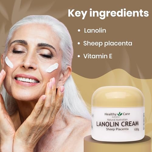Healthy Care Australia Lanoline Cream with Sheep Placenta – 100g Moisturizer - görsel 6