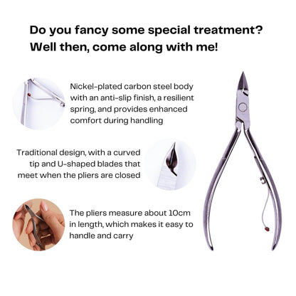MUNDIAL 522-AP Super Sharp Cuticle Nipper – Professional Carbon Steel Cuticle Trimmer with Durable Spring & Tip Guard