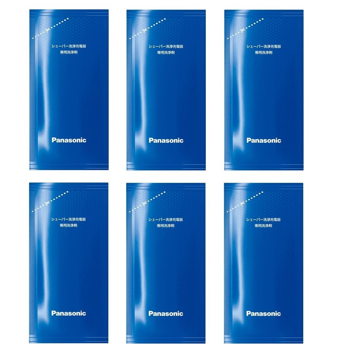 Panasonic LAMDASH Shaver Cleaning Charger Dedicated Cleaning Agents – 6-Piece Bulk Set (Japan Import) Avelisse