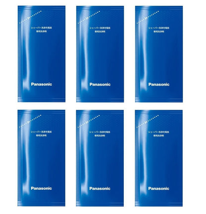 Panasonic LAMDASH Shaver Cleaning Charger Dedicated Cleaning Agents – 6-Piece Bulk Set (Japan Import) Avelisse