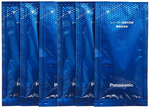 Panasonic LAMDASH Shaver Cleaning Charger Dedicated Cleaning Agents – 6-Piece Bulk Set (Japan Import) Avelisse