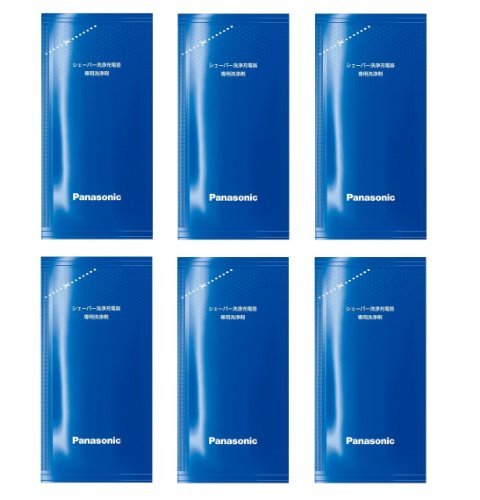 Panasonic LAMDASH Shaver Cleaning Charger Dedicated Cleaning Agents – 6-Piece Bulk Set (Japan Import) Avelisse