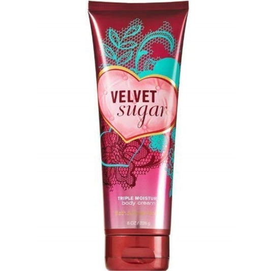 Bath & Body Works Signature Collection Triple Moisture Body Cream - Velvet Sugar (8 oz)