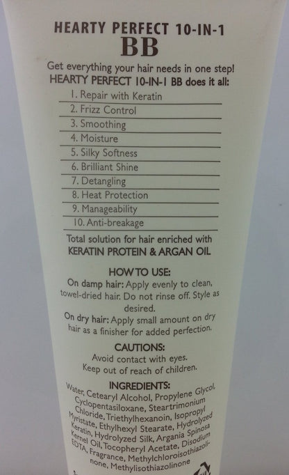 Hearty Perfect 10-in-1 BB Gel - 160ml (5.4 fl oz) Multi-Benefit Skin Moisturizer by Elabore Avelisse
