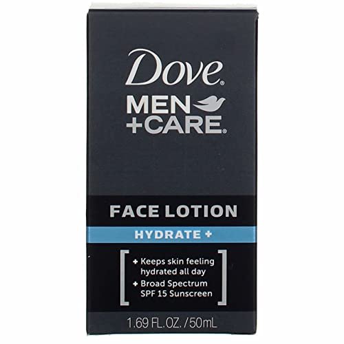 Dove Men+Care Face Lotion Hydrate Plus 1.69 oz (Pack of 2) - Lightweight Daily Moisturizer for Men Avelisse