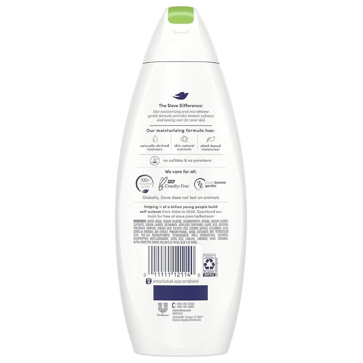 Dove Go Fresh Cucumber & Green Tea Body Wash, 12 oz (Pack of 3) - Refreshing & Nourishing Shower Gel Avelisse
