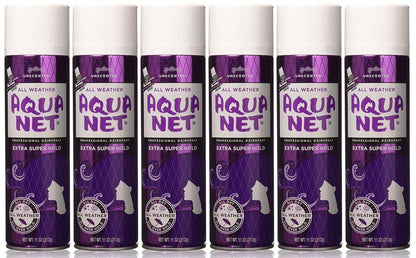Aqua Net Extra Super Hold Professional Hair Spray Unscented 11 oz (Pack of 6) Avelisse