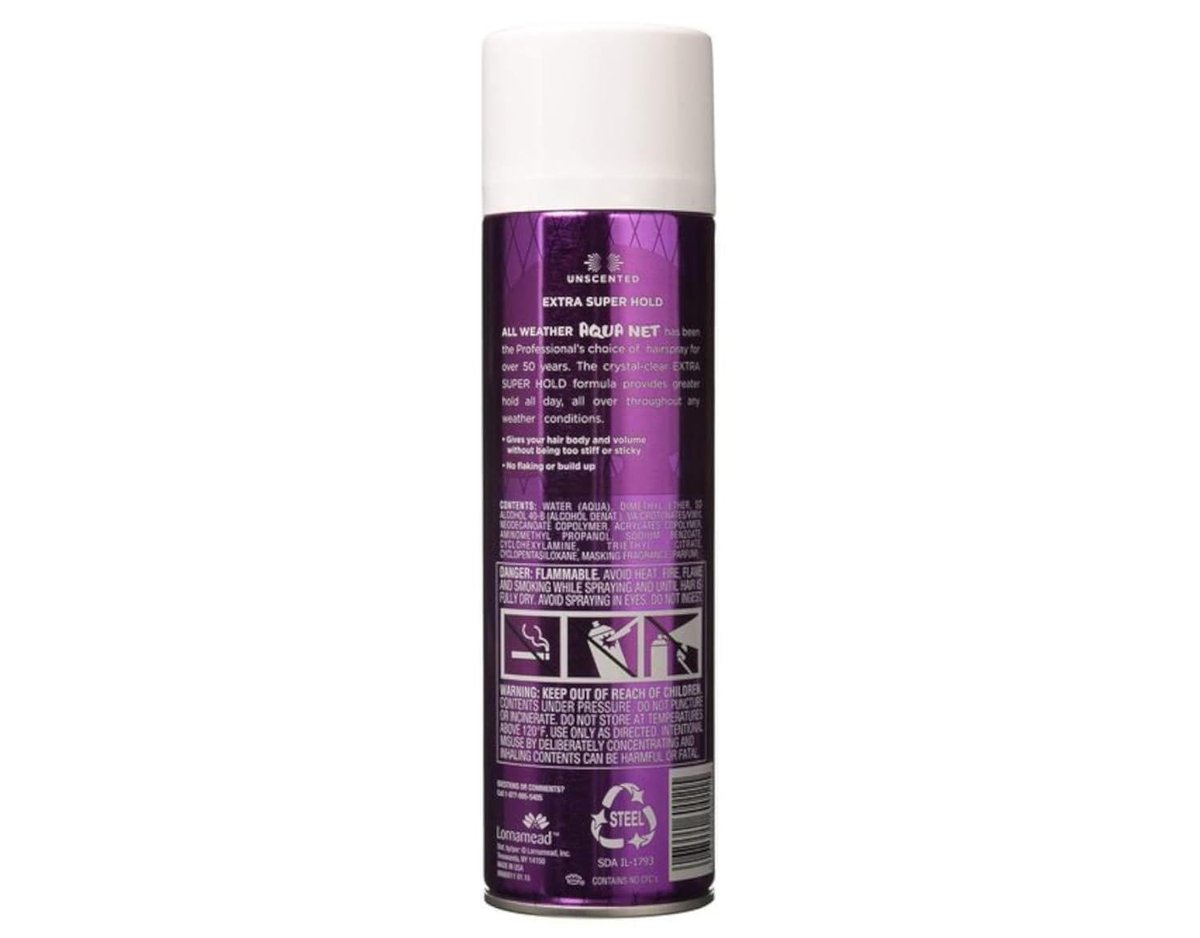 Aqua Net Extra Super Hold Professional Hair Spray Unscented 11 oz (Pack of 6) Avelisse