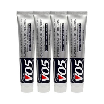 Alberto VO5 Conditioning Hairdressing for Grey, White, Silver, and Blonde Hair - 1.5 oz (Pack of 4) Avelisse