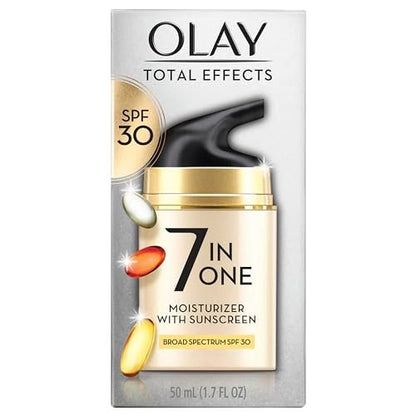 Olay Total Effects 7-in-1 Anti-Aging Face Moisturizer with SPF 30 for Dry Skin, 1.7 oz Avelisse