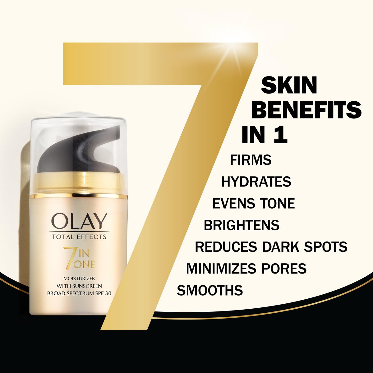 Olay Total Effects 7-in-1 Anti-Aging Face Moisturizer with SPF 30 for Dry Skin, 1.7 oz Avelisse
