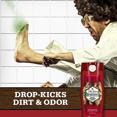 Old Spice Wild Bearglove Body Wash for Men – 16 oz, Red - görsel 11