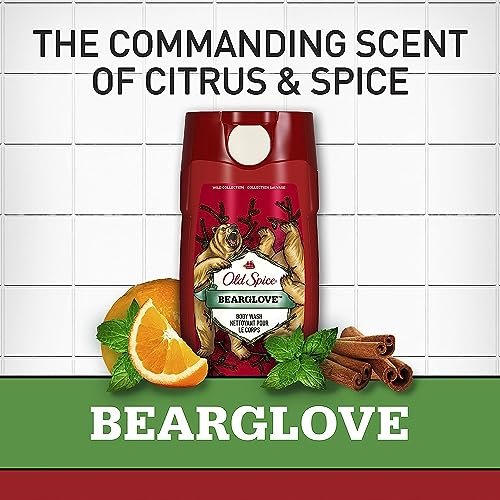 Old Spice Wild Bearglove Body Wash for Men – 16 oz, Red - görsel 5