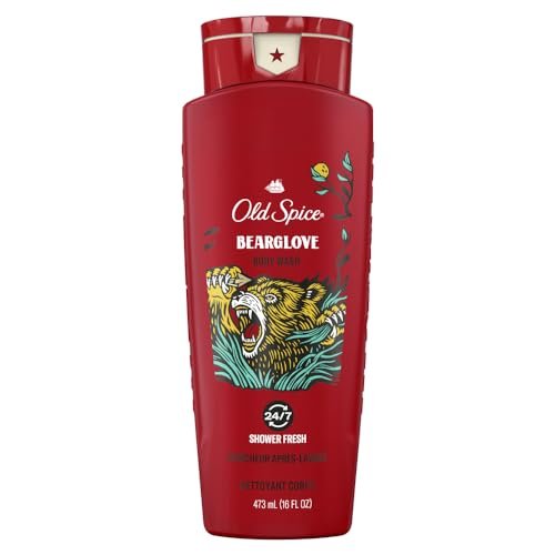Old Spice Wild Bearglove Body Wash for Men – 16 oz, Red - görsel 1