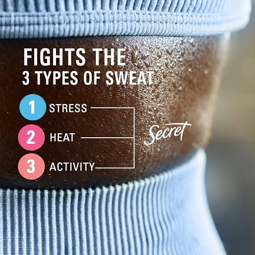 Secret Clinical Strength Antiperspirant & Deodorant for Women, Invisible Solid, Powder Protection, 100 Hour Sweat & Odor Protection, 3X Stress Protection, with Hyaluronic Acid, pH Balanced, 2.6 oz - görsel 3
