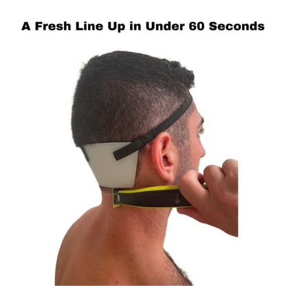 EdgUp 2.0 Professional Barber Neckline Shaving Template | Fade & Lineup Hair Cutting Guide | DIY Haircut Stencil Tool | Hands-Free Neck Trimmer Guide | Flexible Silicone for Men's Grooming Avelisse