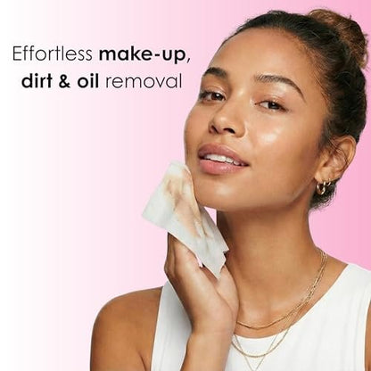 Global Beauty Care Collagen Makeup Remover Wipes - Gentle Daily Facial Cleansing Wipes for Sensitive Skin, Hydrating, Firming & Renewing, Travel-Friendly, 60 Count