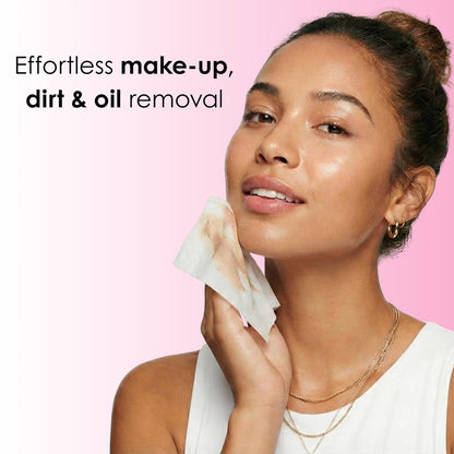 Global Beauty Care Collagen Makeup Remover Wipes - Gentle Daily Facial Cleansing Wipes for Sensitive Skin, Hydrating, Firming & Renewing, Travel-Friendly, 60 Count