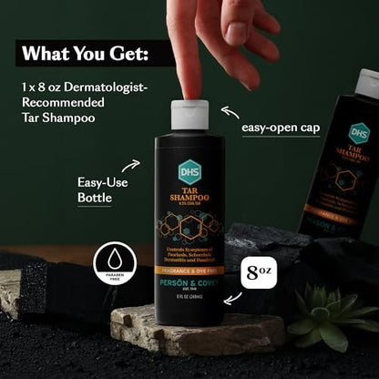 Person & Covey DHS Tar Shampoo – 8 oz | Effective Dandruff & Scalp Relief Avelisse