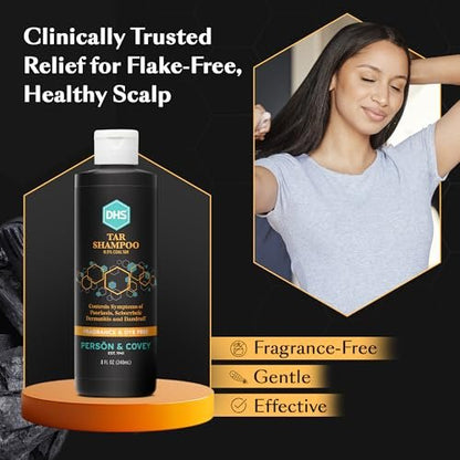 Person & Covey DHS Tar Shampoo – 8 oz | Effective Dandruff & Scalp Relief Avelisse