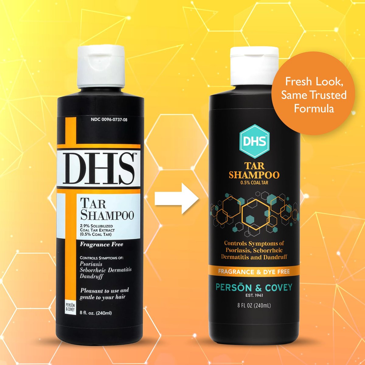 Person & Covey DHS Tar Shampoo – 8 oz | Effective Dandruff & Scalp Relief Avelisse