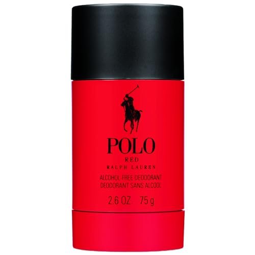 Ralph Lauren Polo Red Men's Deodorant - Woody & Spicy Long-Lasting Alcohol-Free 2.6 oz Avelisse
