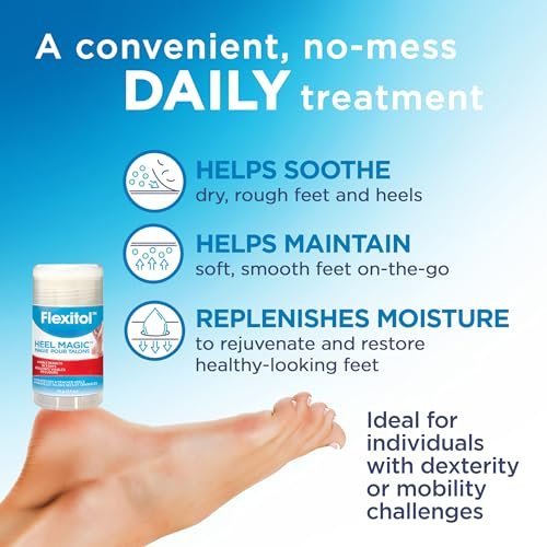 Flexitol Heel Magic Stick - Urea-Based Cracked Heel Cream & Foot Balm with Shea Butter & Vitamin E, 2.5 oz - görsel 9