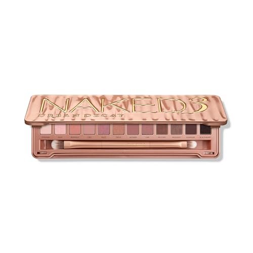 URBAN DECAY Naked 3 Eyeshadow Palette - Soft Pink Neutral 12-Shade Palette with Matte, Pearl, Metallic & Shimmer Finishes, Vegan & Cruelty-Free Avelisse