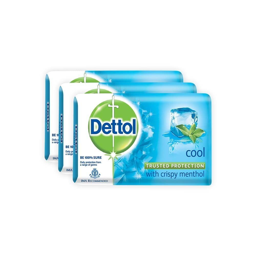 Dettol Cool Bar Soap for Healthy Skin, Pack of 3 (3 x 125g) - görsel 3