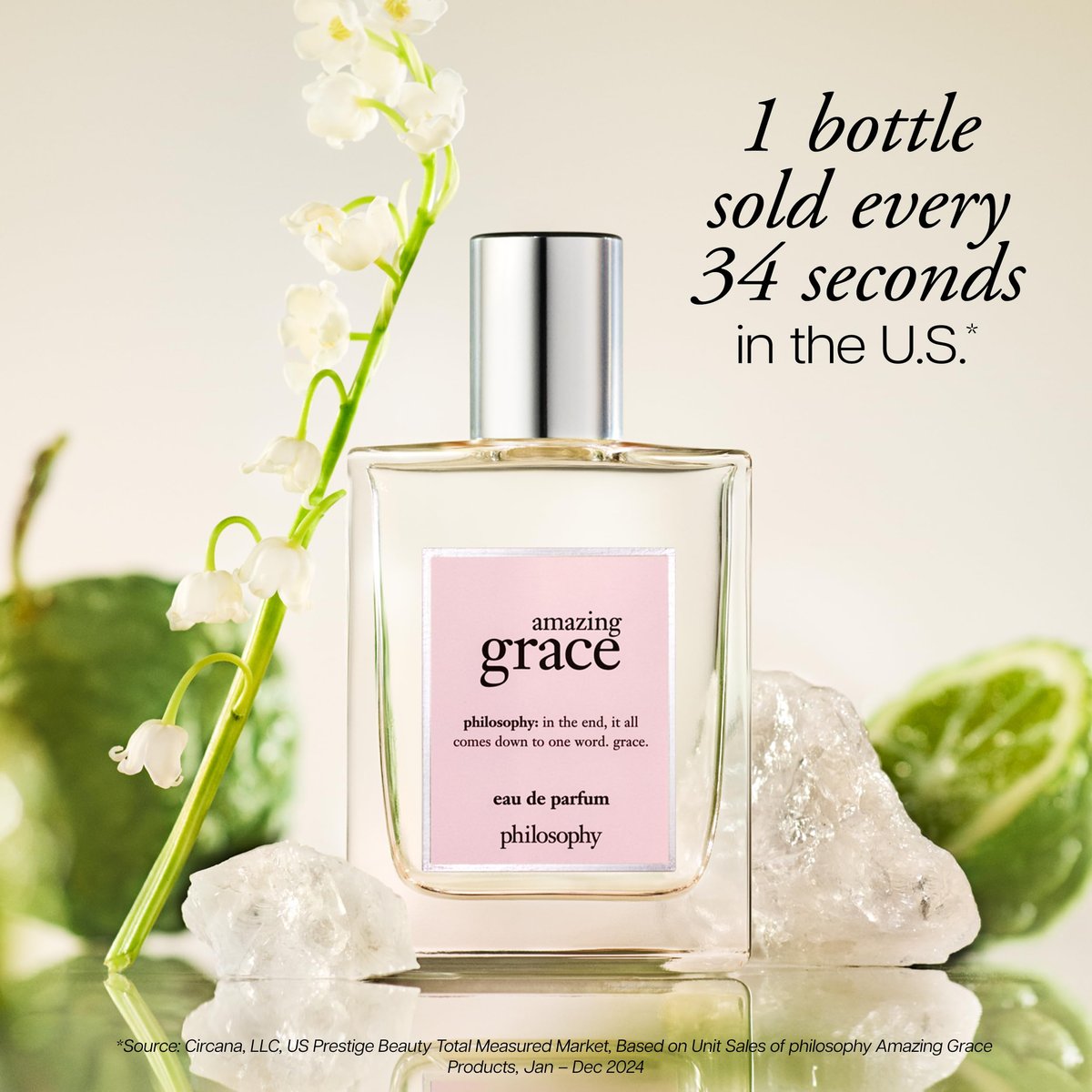 philosophy amazing grace eau de parfum - Clean & Floral Women's Perfume with Bergamot, Lily of the Valley & Musk - Long Lasting Fragrance - 2 fl oz Avelisse