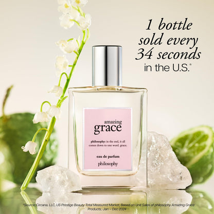 philosophy amazing grace eau de parfum - Clean & Floral Women's Perfume with Bergamot, Lily of the Valley & Musk - Long Lasting Fragrance - 2 fl oz Avelisse