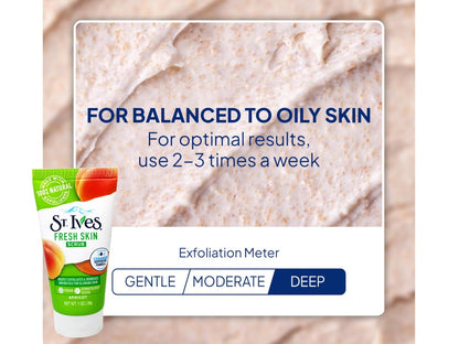 St. Ives Apricot Scrub Exfoliant – Travel-Size 6-Pack, 1 oz Each
