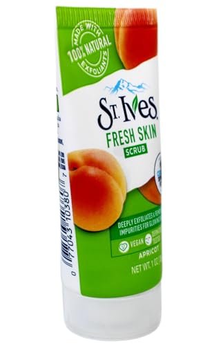 St. Ives Apricot Scrub Exfoliant – Travel-Size 6-Pack, 1 oz Each