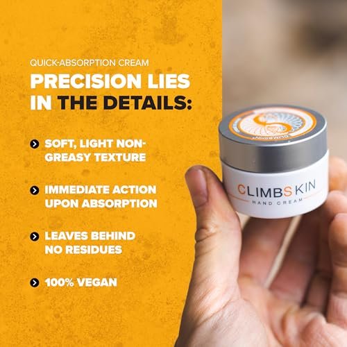 Climbskin Hand Cream – Dry & Active Hand Repair, Fast Absorbing, Non-Greasy, 1 oz for Climbing, Weightlifting, Gymnastics Avelisse