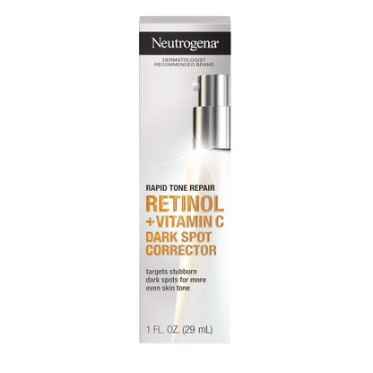 Neutrogena Rapid Tone Repair Retinol + Vitamin C Dark Spot Corrector Face Serum - Daily Anti-Wrinkle & Brightening Serum, 1 oz Avelisse