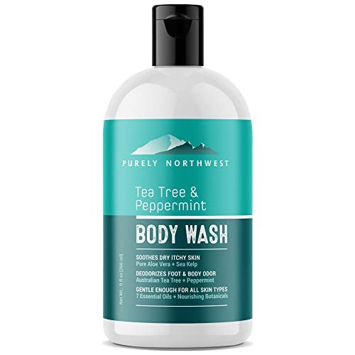 Tea Tree Body Wash for Men and Women – Natural Tea Tree Oil Body Cleanser for Odor, Skin Irritations, Hydrating Shower Gel for Sensitive Skin - görsel 2