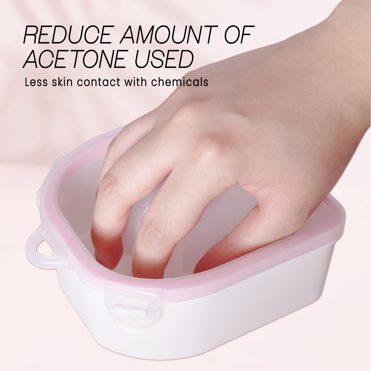 MosBug Acetone Resistant Soak Off Warm Water Bowl for Manicure & Nail Spa Treatment - görsel 9