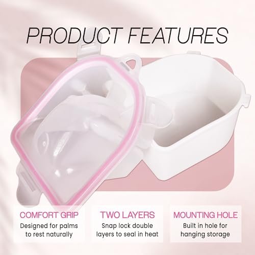 MosBug Acetone Resistant Soak Off Warm Water Bowl for Manicure & Nail Spa Treatment - görsel 8