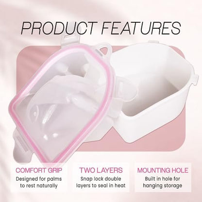 MosBug Acetone Resistant Soak Off Warm Water Bowl for Manicure & Nail Spa Treatment