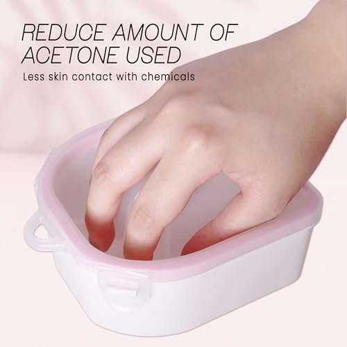 MosBug Acetone Resistant Soak Off Warm Water Bowl for Manicure & Nail Spa Treatment - görsel 10