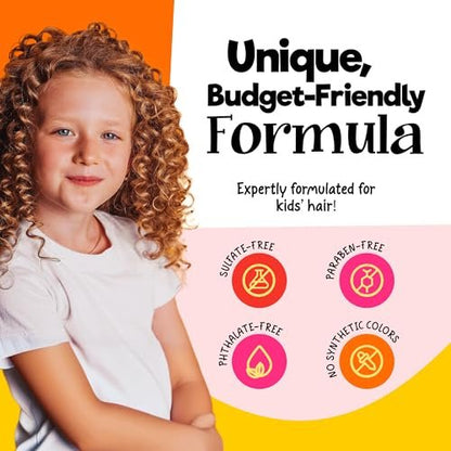 CurlyKids Hair Detangler Conditioner for Kids – Sulfate & Paraben Free, 8oz – Nourishing Formula for Kinky, Wavy & Curly Hair