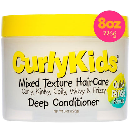 CurlyKids Hair Detangler Conditioner for Kids – Sulfate & Paraben Free, 8oz – Nourishing Formula for Kinky, Wavy & Curly Hair