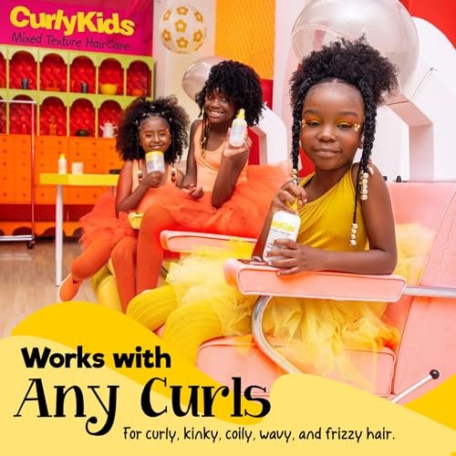 CurlyKids Hair Detangler Conditioner for Kids – Sulfate & Paraben Free, 8oz – Nourishing Formula for Kinky, Wavy & Curly Hair - görsel 7