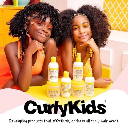 CurlyKids Hair Detangler Conditioner for Kids – Sulfate & Paraben Free, 8oz – Nourishing Formula for Kinky, Wavy & Curly Hair