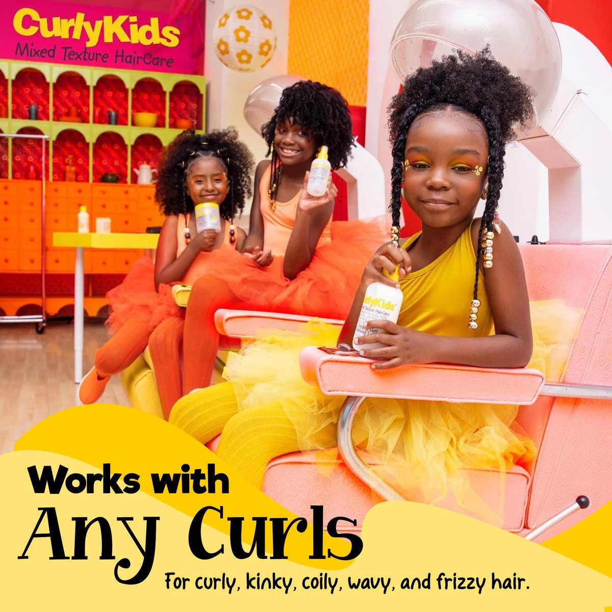 CurlyKids Hair Detangler Conditioner for Kids – Sulfate & Paraben Free, 8oz – Nourishing Formula for Kinky, Wavy & Curly Hair - görsel 8